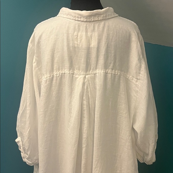 Anthropologie Maeve Mona Linen Maxi Shirtdress Size 2X - Picture 11 of 16